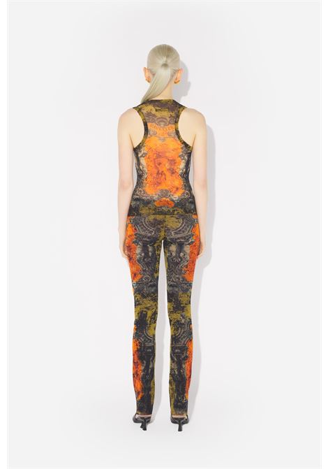 tank top mesh printed médaillon donna multicolor JEAN PAUL GAULTIER | 25/03-W-TO304-M006P004115